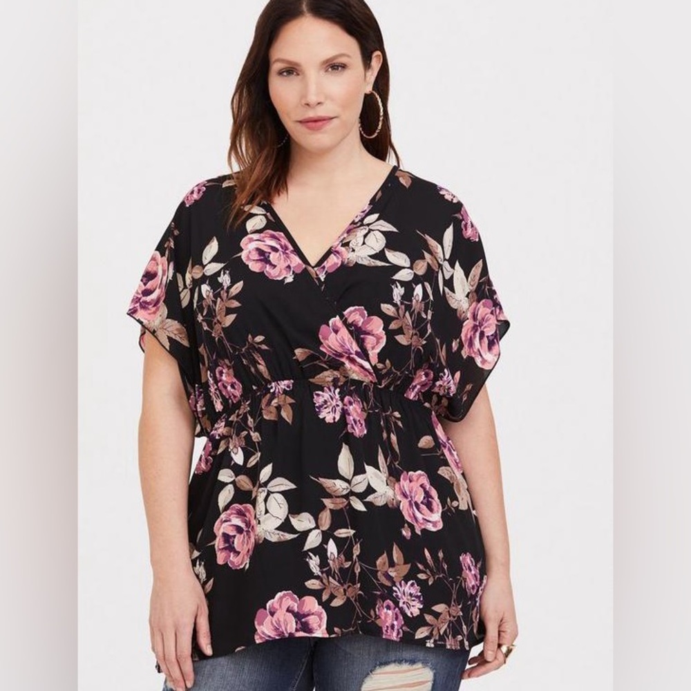 Babydoll Georgette Surplice Top size 3